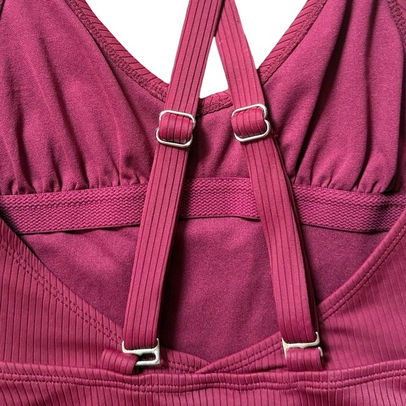 Xhilaration - Women’s Ribbed Cheeky One Piece Swimsuit- EUC - Picture 5 of 10